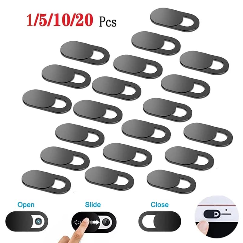 20/10/5/1pcs 슬라이딩 웹캠 커버 노트북 카메라 커버 슬라이더 전화 Antispy For iPad PC Macbook 태블릿 렌즈 개인 정보 보호 스티커