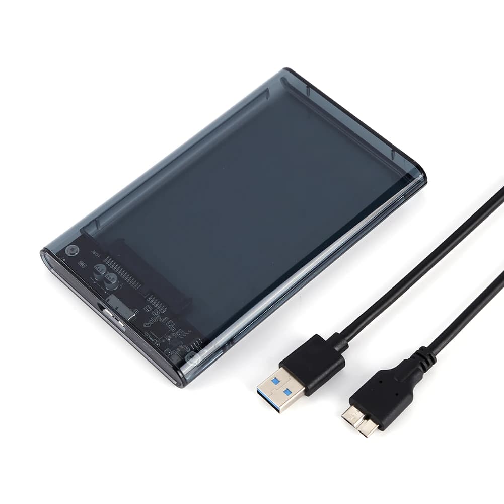 USB 3.0 HDD 인클로저 2.5인치 SATA HDD SSD 외장 하드 드라이브 케이스 5Gbps 고속 외장 하드 드라이브 디스크 박스 (PC 노트북용)