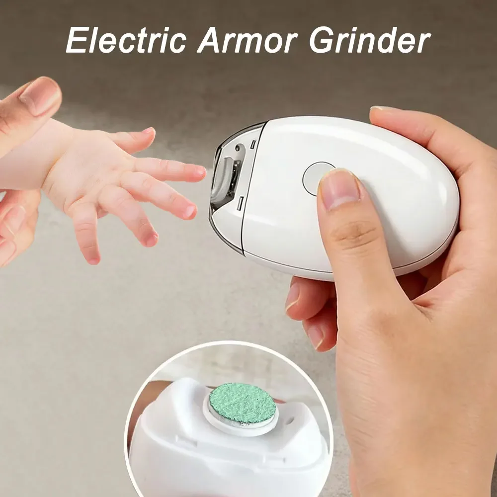 2 in 1 LED 조명 전동 손톱깎이, 아기용 자동 손톱 그라인더 트리머, 미니 매니큐어 도구, 네일 케어