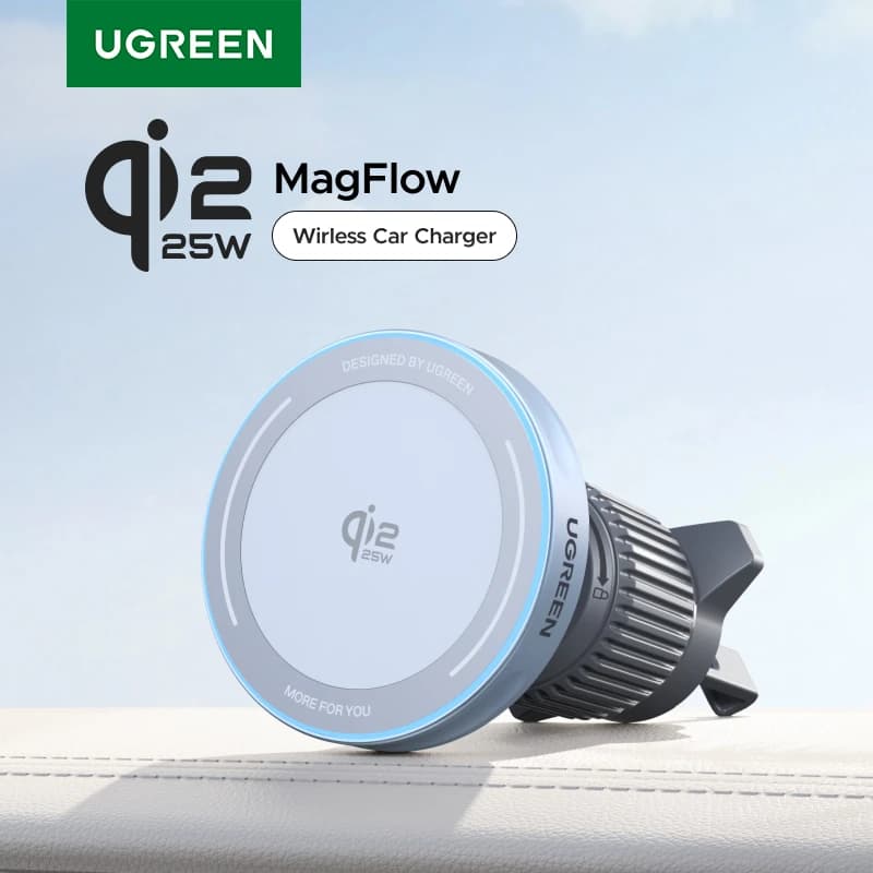 유그린 Qi2.2 25W 15W 마그네틱 차량용 휴대폰 거치대 무선 충전기 아이폰 17 16 프로 맥스용 맥세이프 차량용 충전기