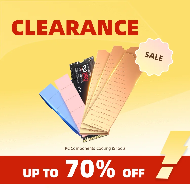 Clearance_JEYI 구리 M.2 히트싱크, 3개 2280 SSD 구리 쿨러 솔리드 스테이트 디스크 라디에이터(노트북 D용 열 실리콘 패드 포함)