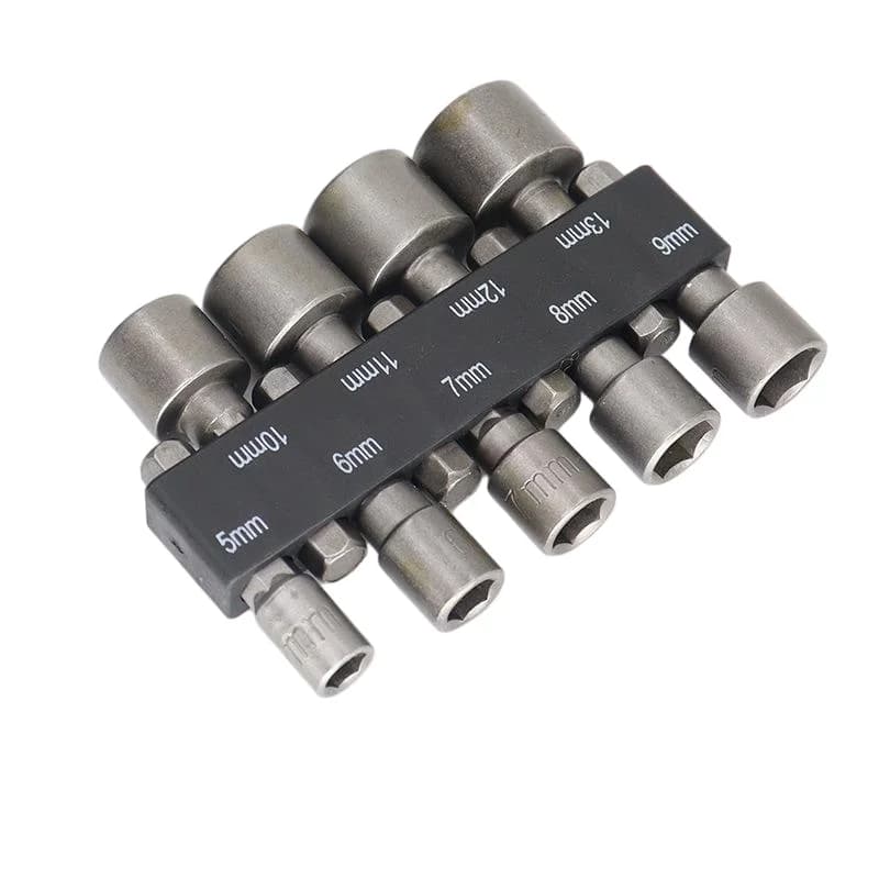 9pcs 5mm-13mm 육각 소켓 세트 너트 드라이버 스크루 드라이버 비트 슬리브 노즐 Schroevendraaier 도구 DIY 수리를위한 소켓 렌치
