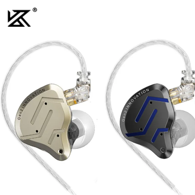 KZ ZSN Pro 2 하이브리드 드라이브 1BA + 1DD 이어폰 형 금속 이어폰 HIFI Bass 헤드셋 모니터 이어 버드 스포츠 소음 차단 헤드폰
