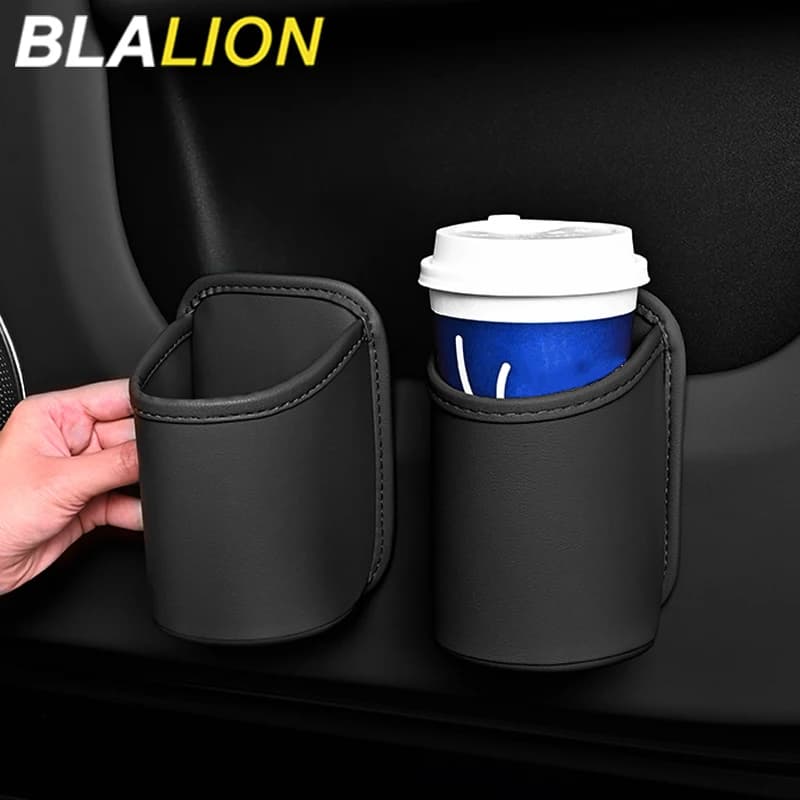 BLALION 범용 자동차 도어 컵 홀더 박스 백 클립 디자인 음료 랙 보관함 자동차 시트 백 워터 컵 박스 주최자 포켓