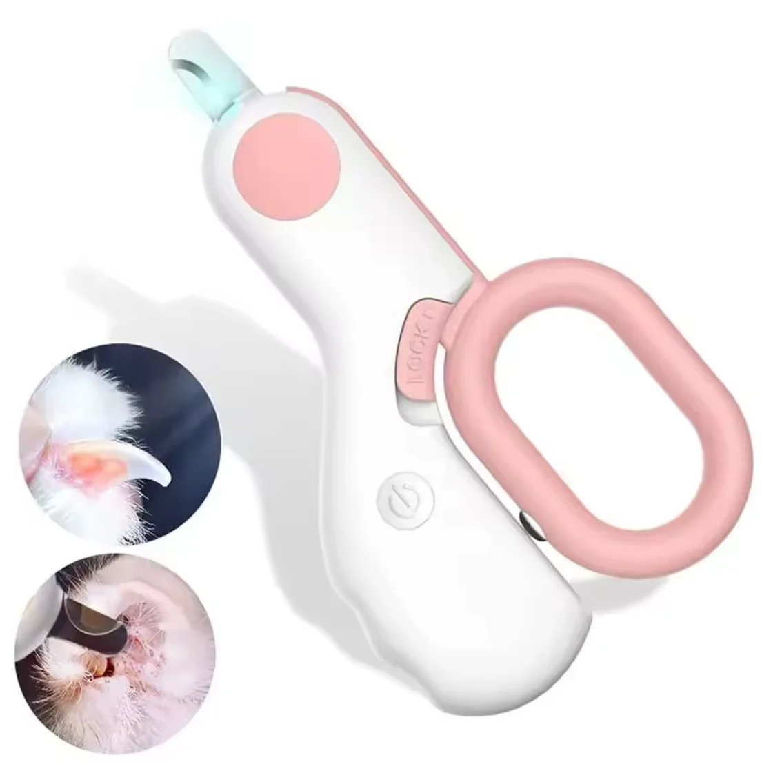 LED 라이트 고양이 강아지 발톱깎이 전문가용 애완동물 발톱 트리머 안전 잠금 기능 포함 강아지 고양이 동물 관리 그루밍 도구 세트