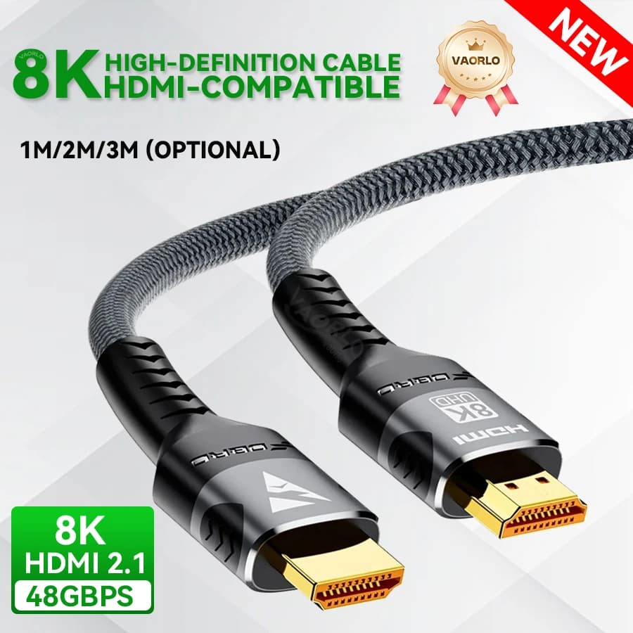 8K HDMI 호환 케이블 4K@120Hz 8K@60Hz HDMI 2.1 케이블 RTX 3080 eARC HDR 비디오 케이블용 48Gbps 어댑터 PC 노트북 TV 박스 PS5