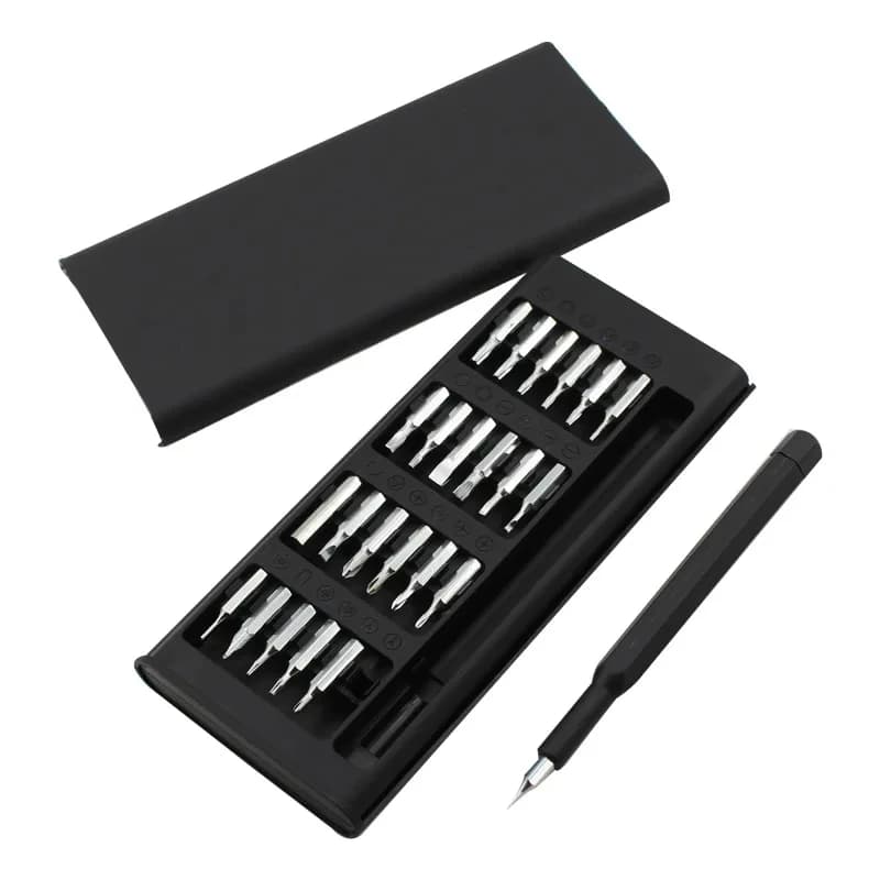 24pcs 다기능 가정용 드라이버 세트 컴퓨터, 휴대폰 분해 유지보수 정밀 공구 세트