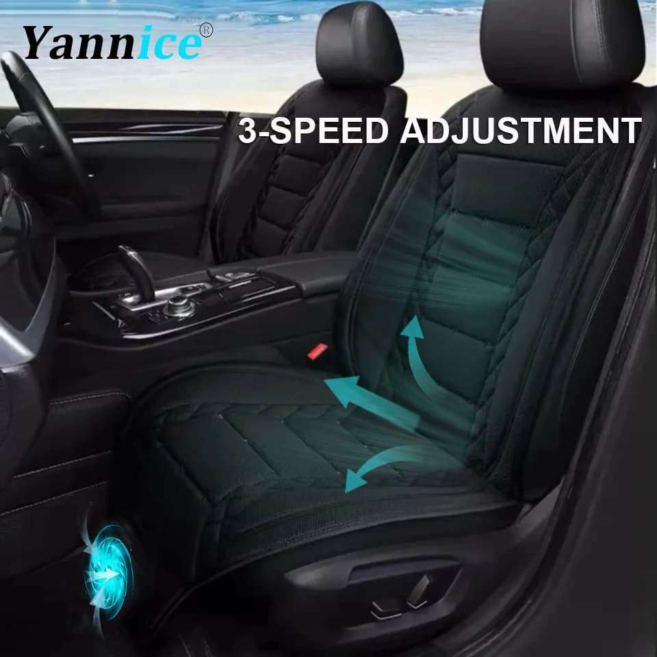 범용 자동차 여름 쿨 에어 시트 쿠션 12V/24V USB 충전 통기성 자동차 시트 커버 팬 멀티 컬러 3-SpeedAdjustment