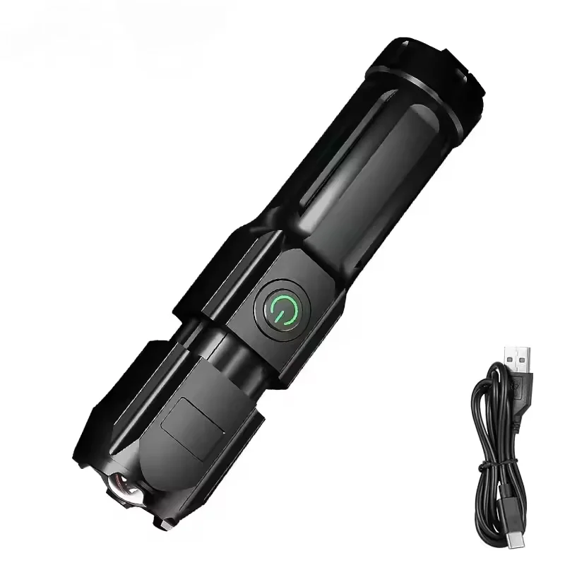 초강력 토치 내장 배터리 플래시 라이트 비상용 스포트라이트 5km 1500W 최강 LED 손전등 전술용