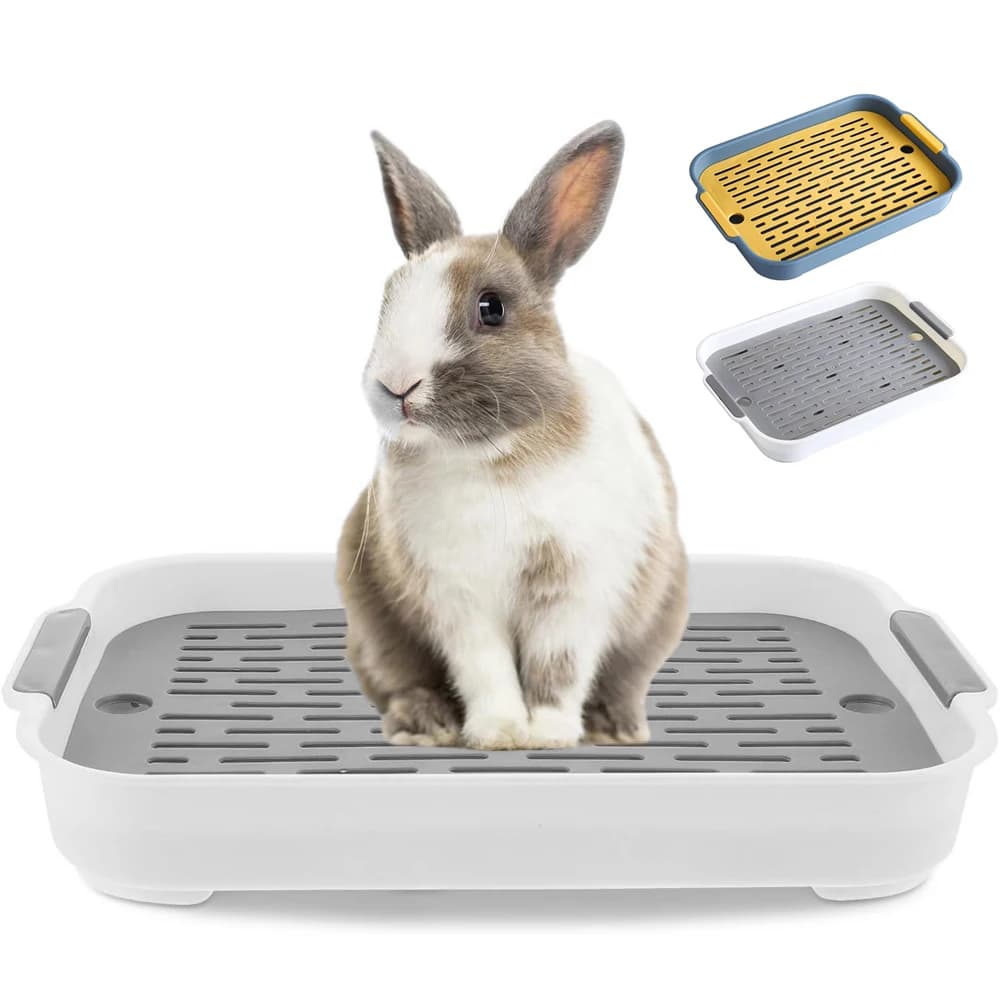 1pc 토끼 쓰레기 상자 작은 애완 동물 화장실 트레이 Bunnie 코너 화장실 상자 흰 족제비 햄스터 드래곤 고양이 기니피그 네덜란드 돼지 용품