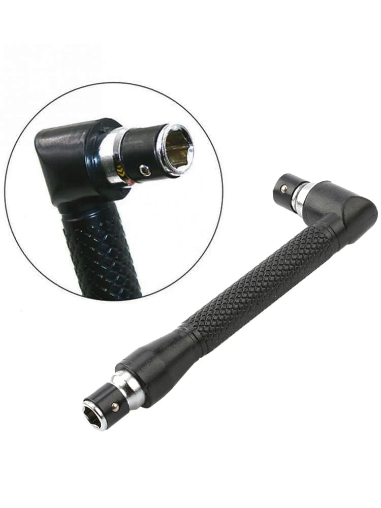 검정색 L형 1/4 육각 드라이버 비트 90 °    더블 엔드 핸들 6.35mm 렌치 도구