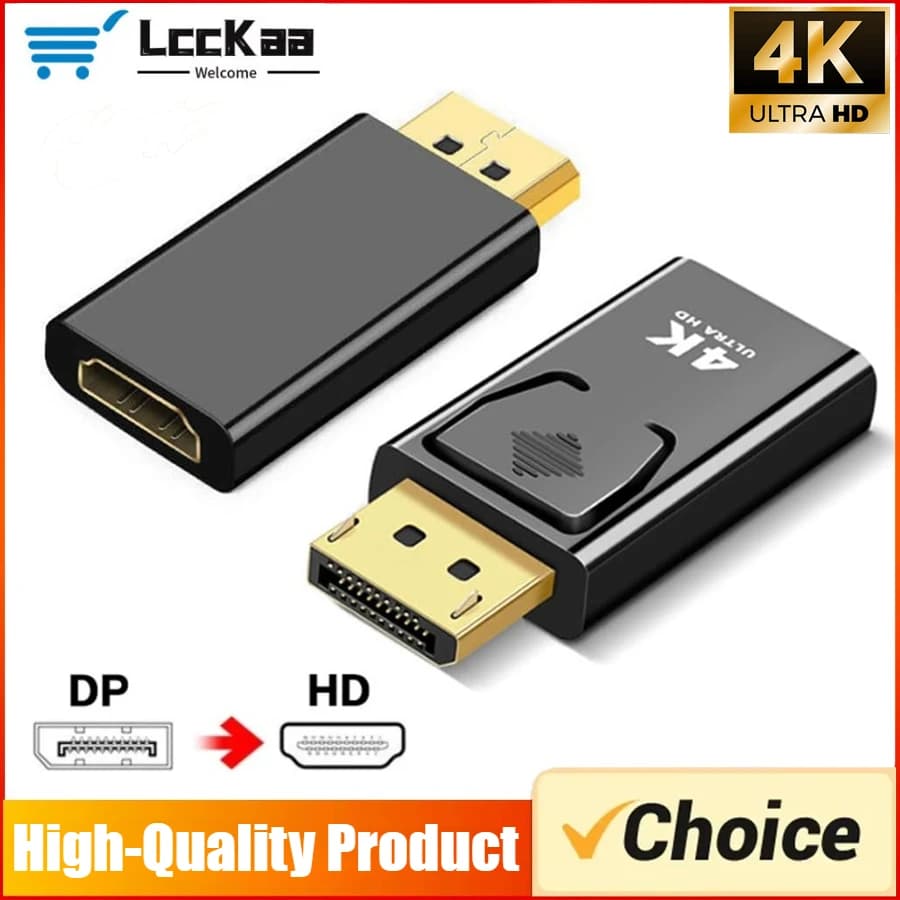 4K 30Hz/60Hz DP 디스플레이포트-HDMI 호환 어댑터 컨버터 디스플레이 포트 DP-HDTV 어댑터 비디오 오디오 노트북 PC 노트북