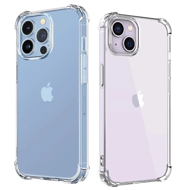 iPhone 15 14 11 13 12 Pro Max 7 8 Plus X XR XS 소프트 실리콘 보호 투명 액세서리 용 충격 방지 투명 전화 케이스
