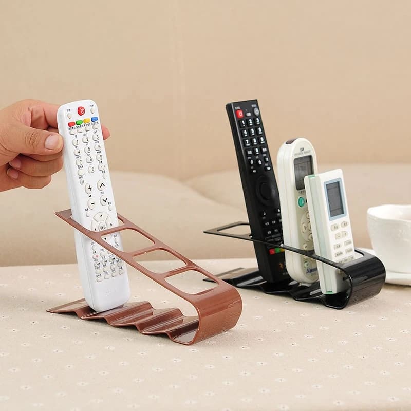 4칸 리모컨 정리함 창의적인 데스크탑 수납 랙 플라스틱 홀더 다용도 책상 정리함