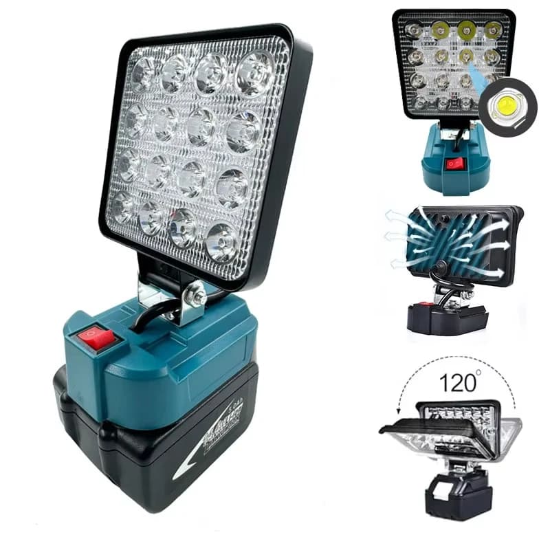 Makita 14.4V-18V 리튬 이온 배터리 랜턴 야외 손전등 캠핑 램프 비상 조명에 대 한 4 인치 무선 LED 작업 빛