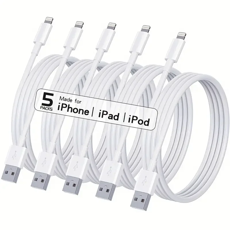 3개입 5개입 MFi 인증 USB to Lightning TPE 케이블 고속 충전 케이블 아이폰14 13 12 11Pro X 8 아이패드 화이트 1M 2M 3M