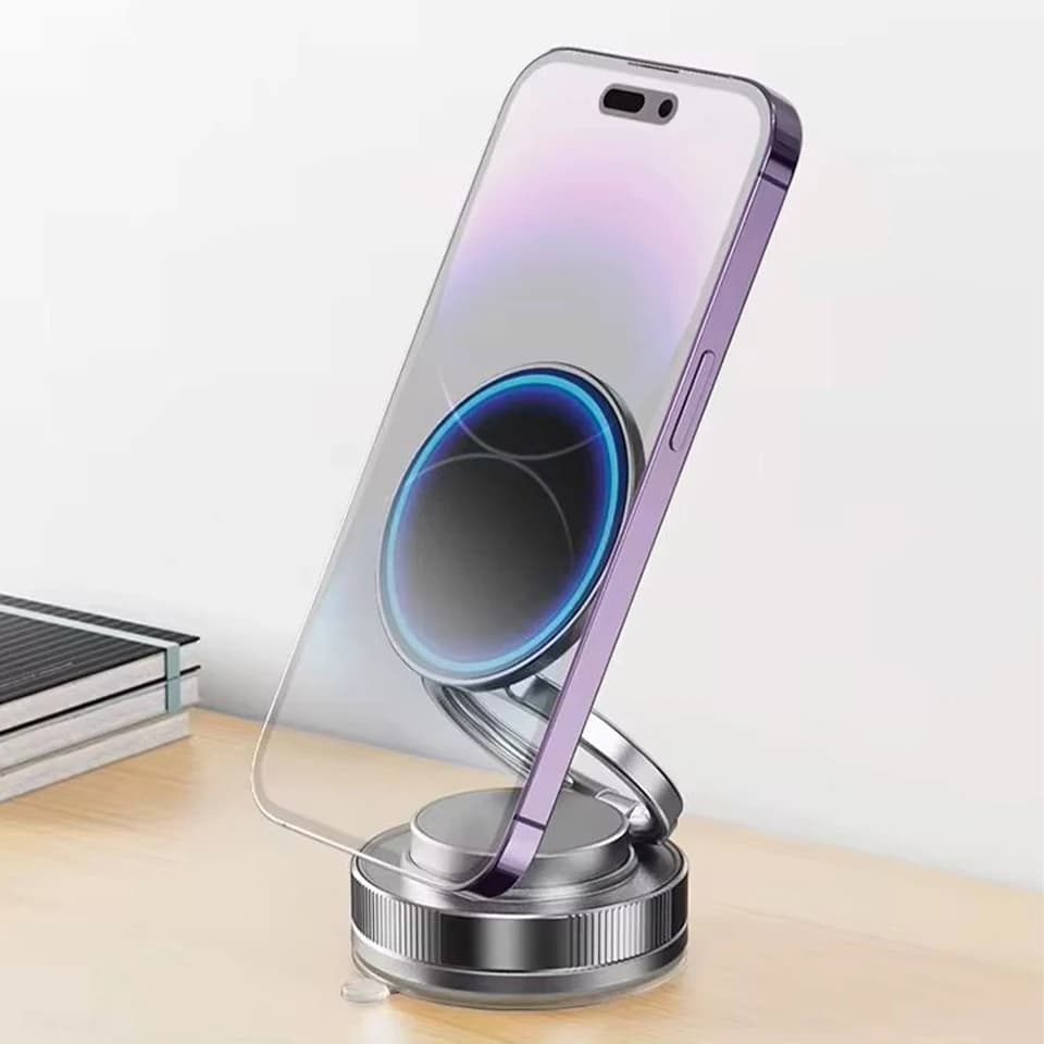 360 °   회전 가능한 자석식 차량용 휴대폰 거치대, 접이식 및 조절 가능한 자석식 차량용 마운트, 차량/거울용 흡착식 휴대폰 거치대