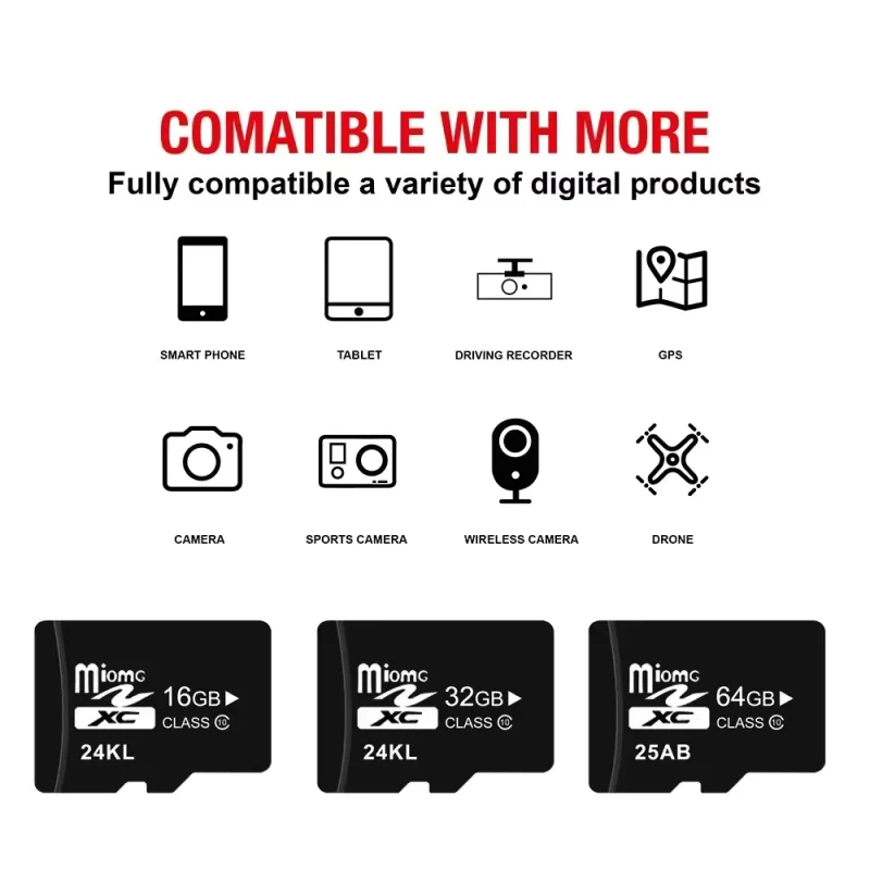 10가지 카테고리의 고속 메모리 카드 4GB 8GB 16GB 32GB 64GB 128GB SD 카드 미니 TF 카드는 드론 타코그래프 모니터링에 사용됩니다.