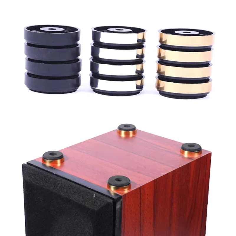 4 개/대 HIFI 오디오 스피커 앰프 충격 방지 흡수기 피트 패드 절연 스탠드 카메라 삼각대용 크랩 클로 클램프 브래킷