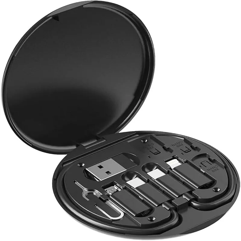 멀티 USB 타입 C to C 60W 충전 어댑터 케이블 키트 USB C to 라이트닝 변환 세트 USB A & 타입 C to 마이크로/타입 C/라이트닝