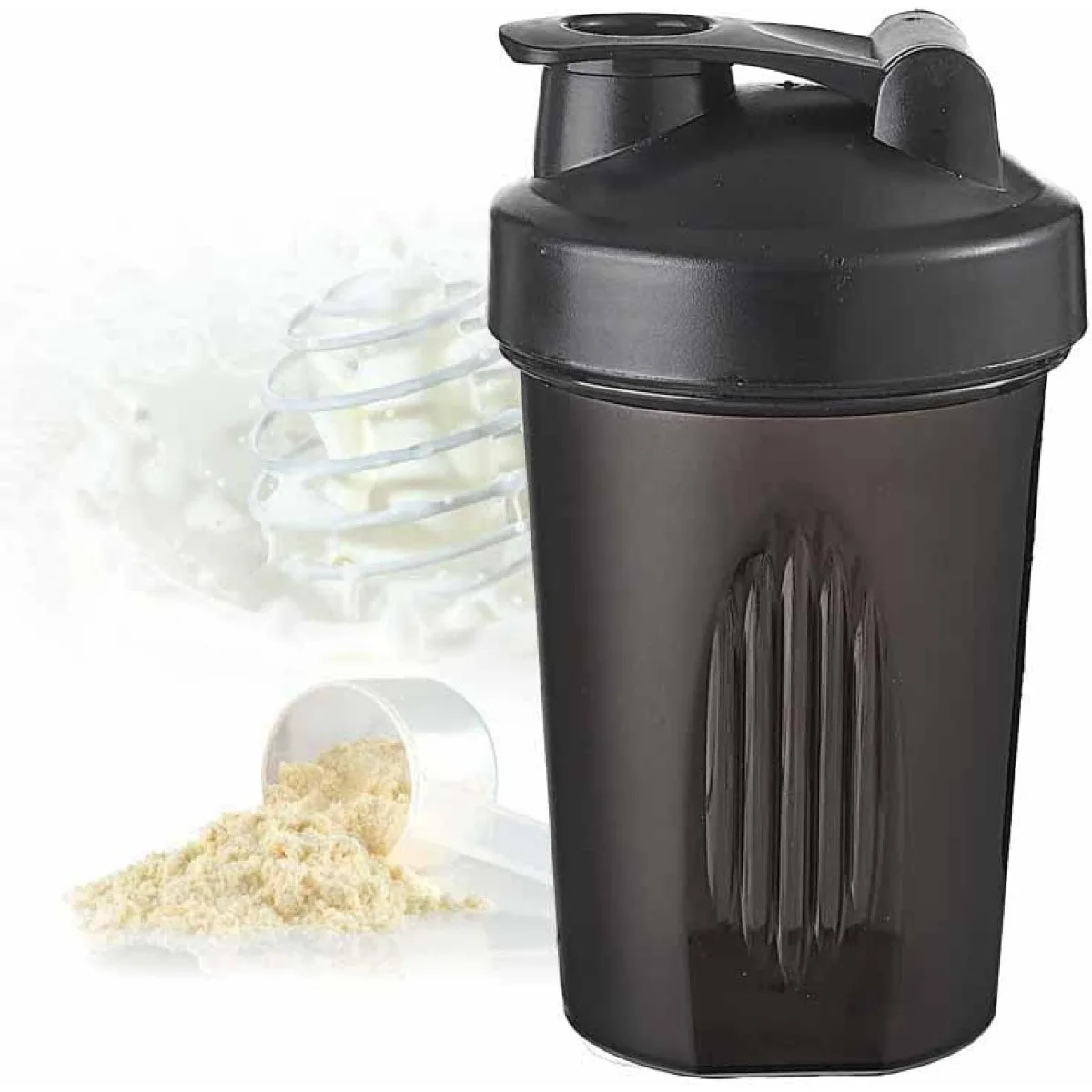 600ml/20oz BPA 프리 단백질 쉐이커 컵 휴대용 피트니스 컵 (블렌더 포함) 피트니스 애호가, 운동선수, 가정용