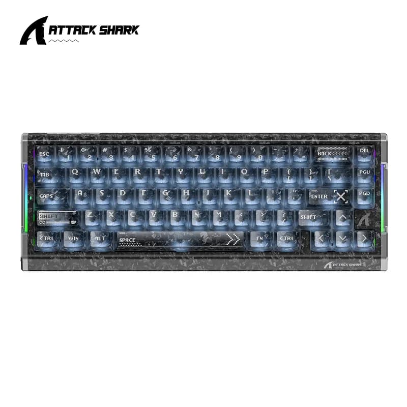 어택 샤크 X68HE R68HE 유선 8KHz 마그네틱 키보드 래피드 트리거 RT 스냅 탭 DKS MT TGL PC 게임용