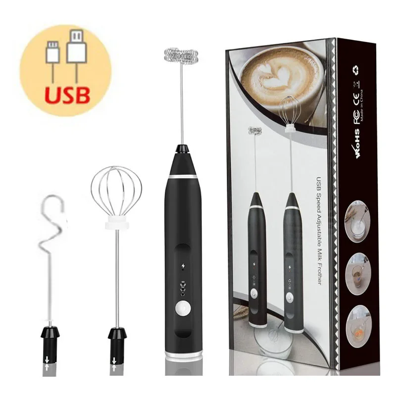 휴대용 전기 우유 거품기 핸드 헬드 블렌더 USB 미니 커피 메이커 거품기 믹서 카푸치노 크림 계란 비터 식품 블렌더