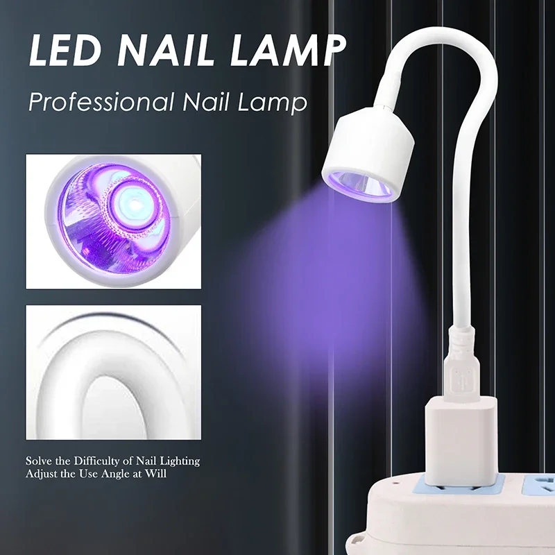 미니 네일 건조기 UV LED 네일 램프 접이식 USB 경화 조명 책상 램프 네일 젤 폴란드어 빠른 건조 네일 아트 건조기 매니큐어 도구