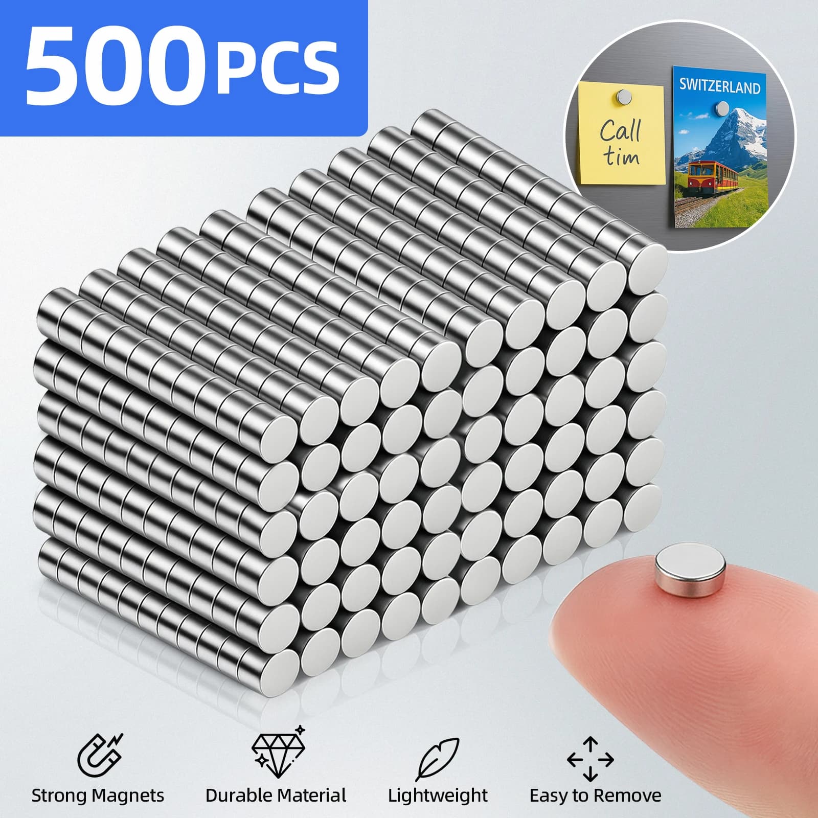 작은 자석, 다양한 크기의 냉장고 자석, 3x1 3x2 2x1 3x3 4x2 5x2 6x2mm 미니 자석 (냉장고, 주방, 사무실용)