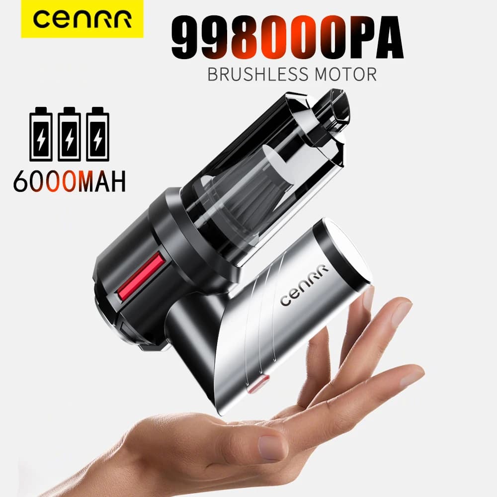 CENRR 자동차 진공 청소기 미니 998000PA 가전 제품용 강력한 무선 휴대용 진공 청소기 휴대용 송풍기 자동차 청소기