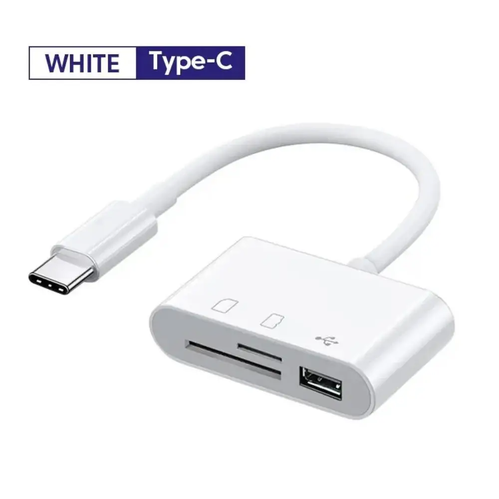 Huawei MacBook pro 및 기타 장치와 호환되는 TF CF SD 카드용 3-in-1 Type C 메모리 카드 리더 어댑터