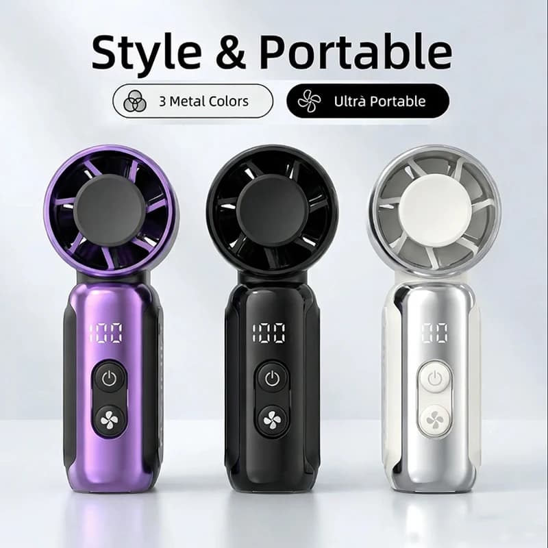 미니 휴대용 선풍기, 휴대용 소형 전기 선풍기, USB 충전식 휴대용 포켓 선풍기, 야외, 여행 및 사무실 사용에 적합