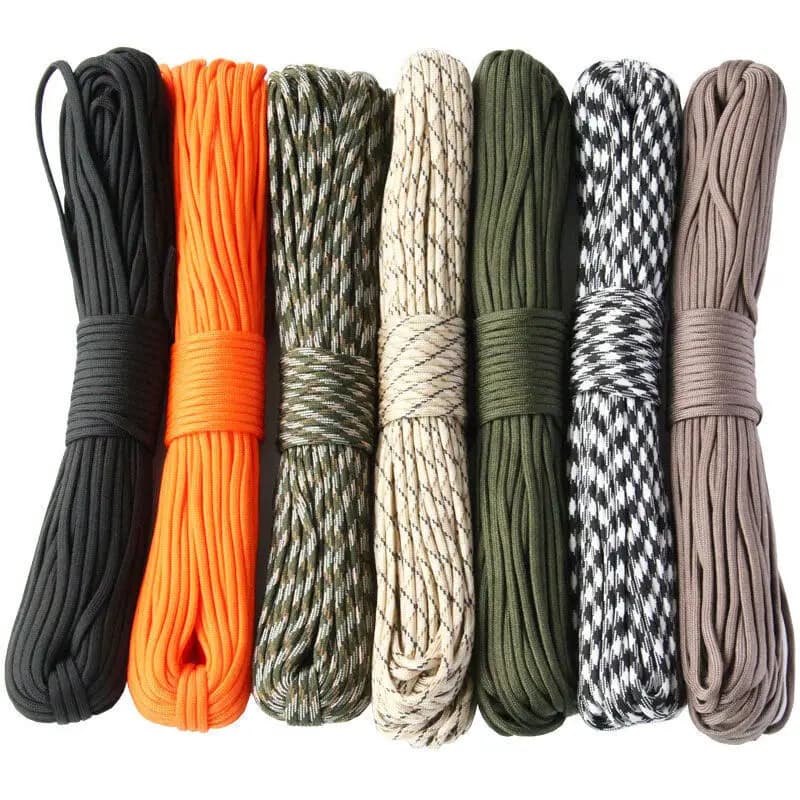 9 코어 650lb Paracord 5/15/31m 직경 4mm 군사 전술 생존 낙하산 로프 DIY 만들기 끈 팔찌 개 목걸이 텐트