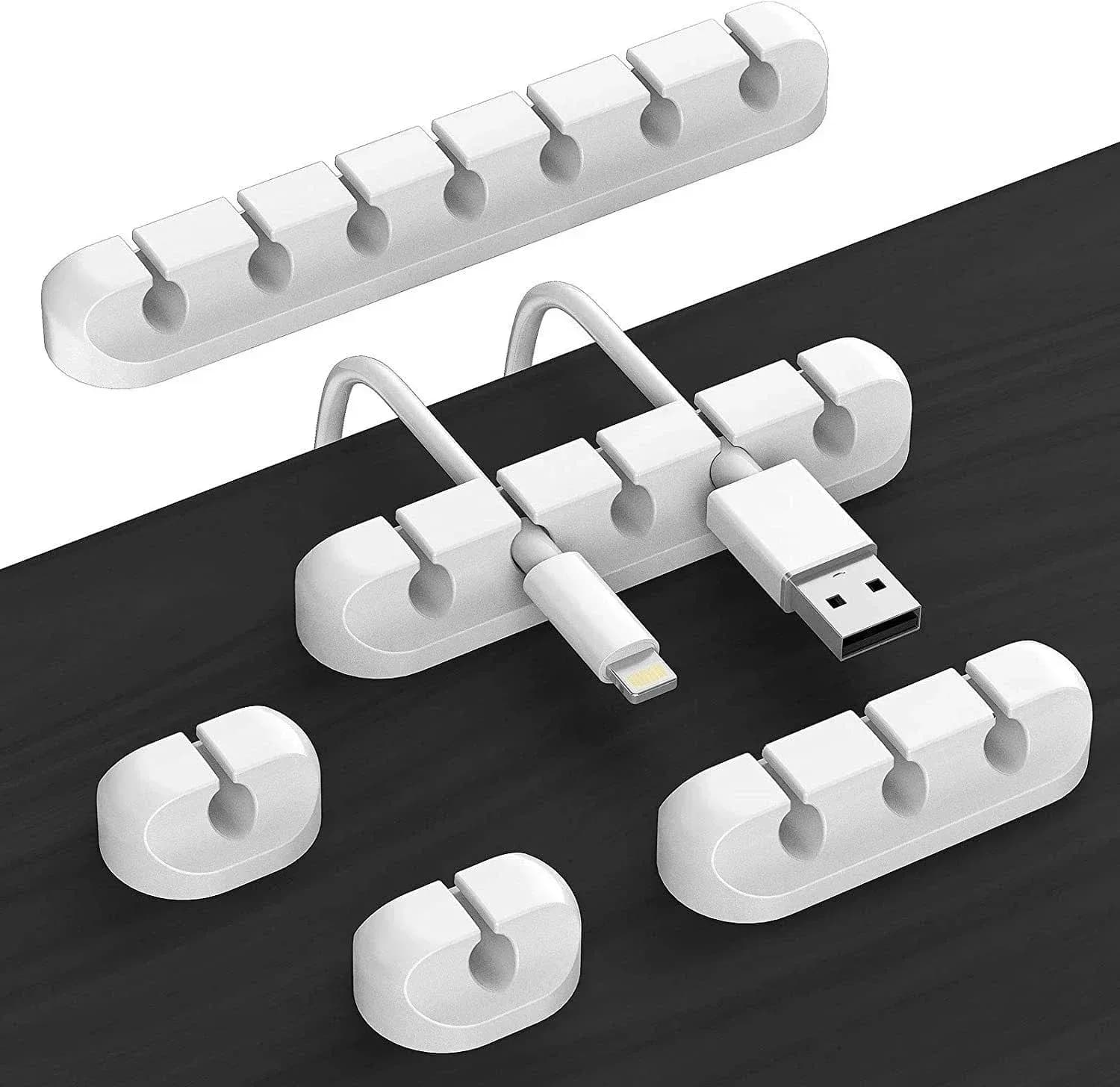 케이블 코드 와이어 주최자 실리콘 USB 케이블 와인 더 관리 클립 iPhone Huawei 용 마우스 키보드 헤드셋 용 자체 접착